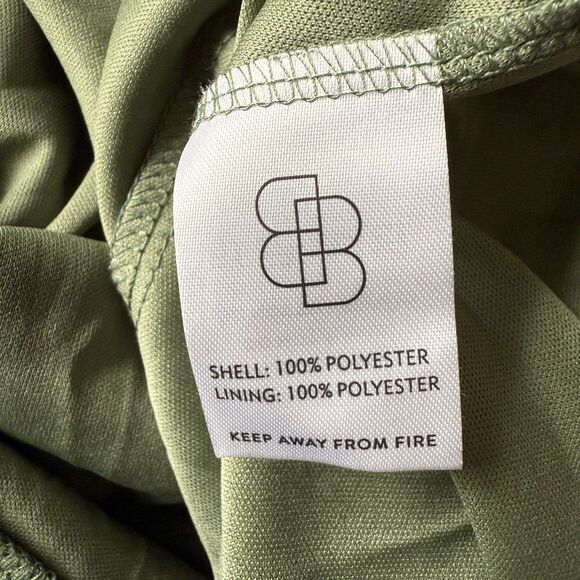 NWT Baltic Born Mariella Tiered Long Sleeve Modest Maxi Dress Dark Sage Green M - Picture 4 of 5